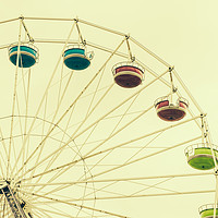 Buy canvas prints of Vintage Ferris Wheel by Patrycja Polechonska
