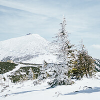Buy canvas prints of Sniezka Mountain Winter by Patrycja Polechonska