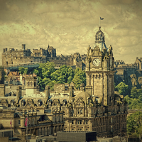 Buy canvas prints of  Auld Reekie by Paul Tait