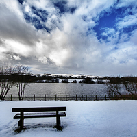 Buy canvas prints of  Titersworth Resivour to cold to sit brrrrr by shawn bullock
