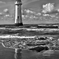 Buy canvas prints of  Perch Rock lighthouse  by shawn bullock
