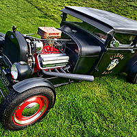 Buy canvas prints of Village hot rod by shawn bullock