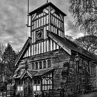 Buy canvas prints of whitmore church staffordshire by shawn bullock