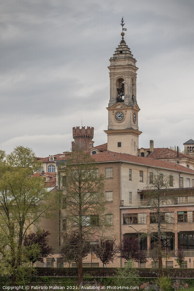 Clock Tower of Ivrea Italy  Picture Board by Fabrizio Malisan