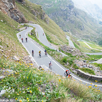 Buy canvas prints of Road to Grand Paradise Cycling Landscape by Fabrizio Malisan