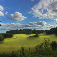 Buy canvas prints of A beautiful landscape of the British countryside by Fabrizio Malisan
