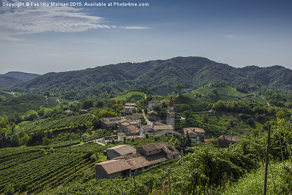 Landscape of the Prosecco wine region. Picture Board by Fabrizio Malisan