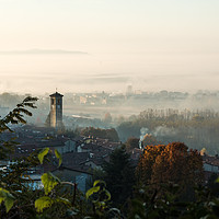 Buy canvas prints of Early Morning Light and Fog by Fabrizio Malisan