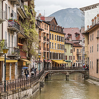 Buy canvas prints of A rainy day in Annecy Le Vieux by Fabrizio Malisan