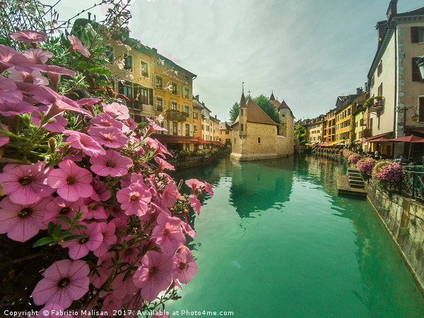 Annecy Le Vieux Old Medieval Town Picture Board by Fabrizio Malisan