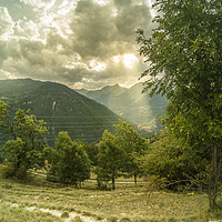 Buy canvas prints of Light and shadow over the mountains by Fabrizio Malisan