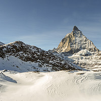 Buy canvas prints of A panoramic view over the Matterhorn mountain peak by Fabrizio Malisan