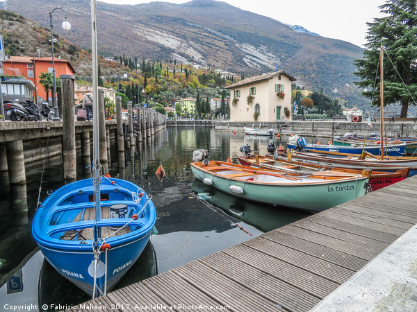 Boats in Torbole sul Garda Trentino Alto Adige Ita Picture Board by Fabrizio Malisan