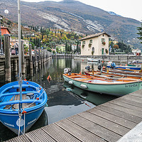 Buy canvas prints of Boats in Torbole sul Garda Trentino Alto Adige Ita by Fabrizio Malisan