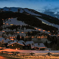Buy canvas prints of An Evening in Courchevel by Fabrizio Malisan