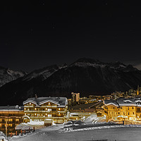 Buy canvas prints of Courchevel Mountain Ski Resort France by Fabrizio Malisan