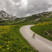 Buy canvas prints of Montain Cycling Landscape by Fabrizio Malisan