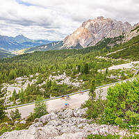 Buy canvas prints of Landscape Dolomites Cycling Alta Badia Trentino Al by Fabrizio Malisan