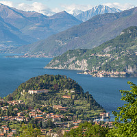 Buy canvas prints of A beautiful Landscape view of Lake Como from Bella by Fabrizio Malisan