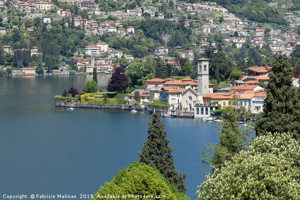 A beautiful Landscape view of Lake Como from Torno Picture Board by Fabrizio Malisan