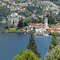 Buy canvas prints of A beautiful Landscape view of Lake Como from Torno by Fabrizio Malisan