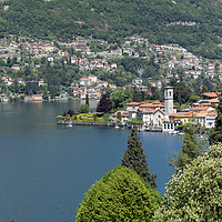 Buy canvas prints of A beautiful Landscape view from Torno Bellagio,  L by Fabrizio Malisan
