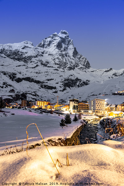 An Evening in Cervinia Picture Board by Fabrizio Malisan