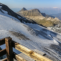 Buy canvas prints of Terrace View from the mountain refuge Rifugio dell by Fabrizio Malisan