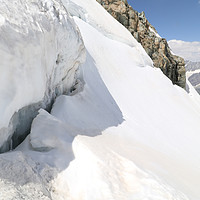 Buy canvas prints of Snow in August 2020 on Cervinia - Zermatt Matterho by Fabrizio Malisan