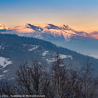 Buy canvas prints of Sun Sets Over The Mountain by Fabrizio Malisan