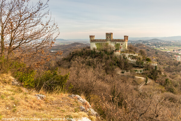 Medieval Castle on the hill Picture Board by Fabrizio Malisan