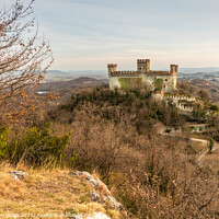 Buy canvas prints of Medieval Castle on the hill by Fabrizio Malisan