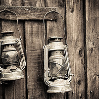 Buy canvas prints of Miners Lamps by Scott & Scott