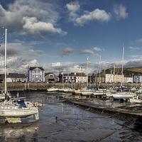 Buy canvas prints of  Aberaeron Harbour by Andy Hough