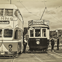 Buy canvas prints of Vintage Trams by Tanya Hall