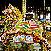 Buy canvas prints of  Dave The Carousel Horse by Tanya Hall