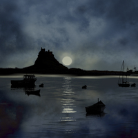 Buy canvas prints of Lindisfarne Castle by Tanya Hall