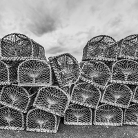 Buy canvas prints of Lobster Pots  by Tanya Hall