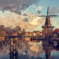 Buy canvas prints of De Adriaan, Haarlem, Netherlands by Tanya Hall