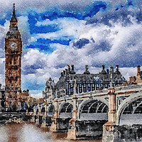 Buy canvas prints of London Bridge Print.. by Tanya Hall