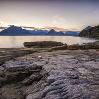 Buy canvas prints of  Elgol Sunset on the isle of Skye by David Hirst