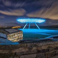 Buy canvas prints of  Halo the Sculpture in Haslingdon Lancashire by David Hirst