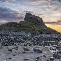 Buy canvas prints of  Holy Island Castle by David Hirst