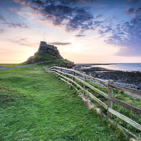 Buy canvas prints of  Holy Island Castle by David Hirst
