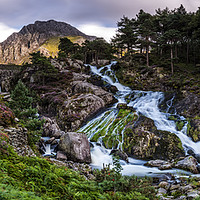 Buy canvas prints of Ogwen Falls in Wales by David Hirst