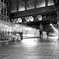 Buy canvas prints of  glasgow ghosts  by john cruttenden