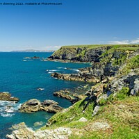 Buy canvas prints of Rugged Cornwall Coast by tom downing
