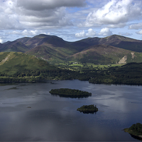 Buy canvas prints of  Derwent water & Catbells by tom downing