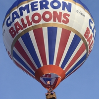 Buy canvas prints of  Cameron Balloon by tom downing
