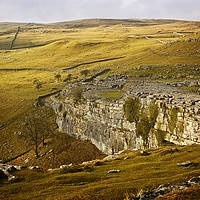 Buy canvas prints of Malham Landscape by tom downing